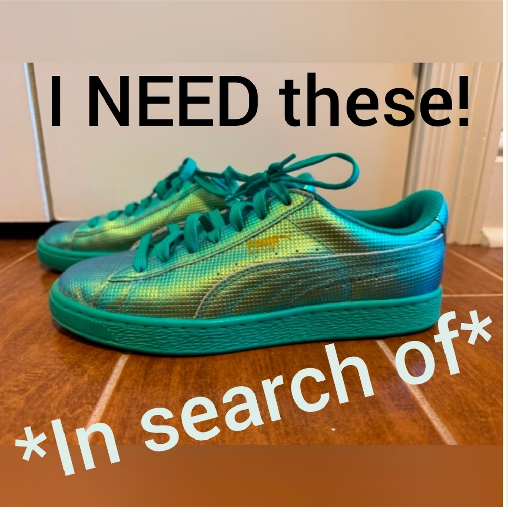 NOT FOR SALE Searching for PUMA holographic shoes